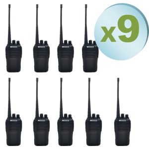 Pack 9 walkie talkie UV-6D